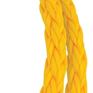 Baron 54806 Rope, 1/4 in Dia, 1000 ft L, 100 lb Working Load, Polypropylene, Yellow