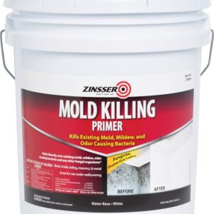 Zinsser 276088 Mold Killing Primer, Flat, White, 5 gal, Pail