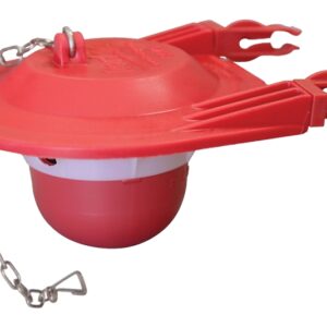Korky 3060BP Toilet Flapper, Specifications: 3 in, Rubber, Red, For: Large 3 in Flush Valves and Toilets
