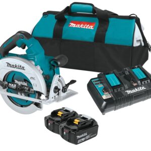 Makita XSH06PT1 Circular Saw Kit, Battery Included, 18 V, 5 Ah, 7-1/4 in Dia Blade, 0 to 56 deg Bevel