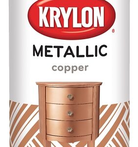 Krylon K02203007 Metallic Spray Paint, 12 oz Can, 25 sq-ft Coverage Area, Oil Base, Metallic, Copper
