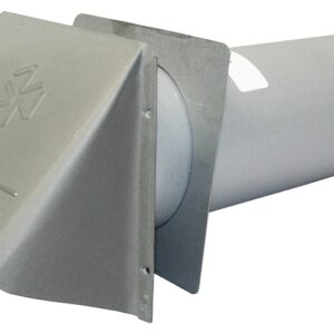 Builder's Best P-Tanium 110889 Dryer Vent Hood, 6 in W Hood, 6 in H Hood, 4 in Duct