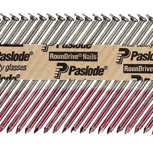 Paslode 650839 Series Framing Nail, Strip Collation, 3-1/4 in L, Steel, Bright, Round Head, Smooth Shank