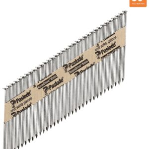 Paslode 650386 Series Framing Nail, Strip Collation, 3 in L, Hot-Dip Galvanized, Round Head, Smooth Shank