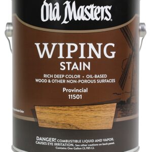 Old Masters 11501 Wiping Stain, Provincial, Liquid, 1 gal, Can