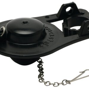 Fluidmaster 503 Toilet Flapper, Black, For: 2 in Flush Valves with or without Mount Ears, 3.5 gpf or Larger
