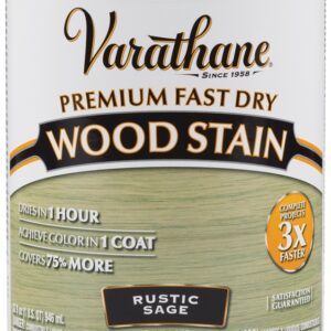 Varathane 297426 Wood Stain, Rustic Sage, Liquid, 1 qt, Can