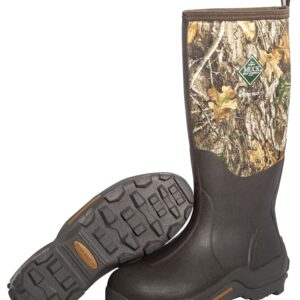 The Original Muck Boot Company Woody Max Series WDM-RTE-RTR-110 Hunting Boots, 11, Brown/Realtree Edge Camo