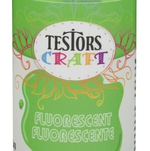 Testors 297505 Acrylic Craft Paint, Fluorescent Green, 2 oz, Bottle