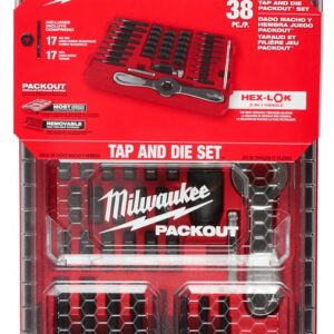Milwaukee 49-22-5604 Tap and Die Set, 38 -Piece, Black Oxide