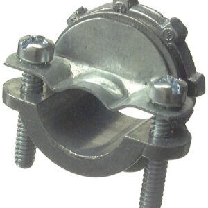 Halex 20511 Clamp Connector, 3/8 in, 1-3/16 in L, Zinc, 5/BAG