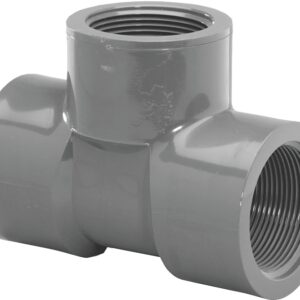 Lasco 805020BC Pipe Tee, 2 in, FIP, PVC, SCH 80 Schedule