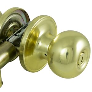 ProSource T9700BRA4V Entry Knob, Brass, K3, KW1 Keyway, 3 Grade