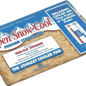 Dial PIP7 Cooler Pad, 22 in L x 24 in W Dimensions, Premier, Fiber, Natural Wood, For: Evaporative Cooler Purge Systems