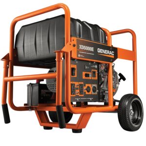 Generac G0068640 Portable Generator, 120/240 V, 12 gal Tank, 32.4 hr Run Time, Electric, Recoil Start