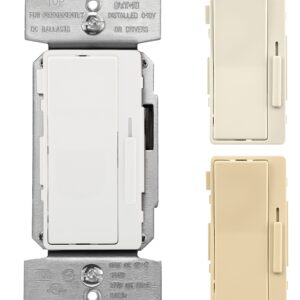 Eaton DF10P-C2-K-L Dimmer Switch, 120 V, 1200 W, 3-Way
