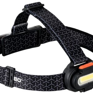 Nebo EINSTEIN NEB-HLP-0008 Headlamp, 2200 mAh, Alkaline, Lithium-Ion Battery, LED Lamp, 1500, 209 ft Beam Distance