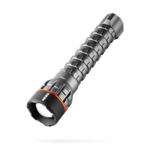 Nebo Newton NEB-FLT-1032 Flashlight, AA Battery, Alkaline Battery, LED Lamp, 2500, 800, 240, 1000 Lumens, Black/Gray