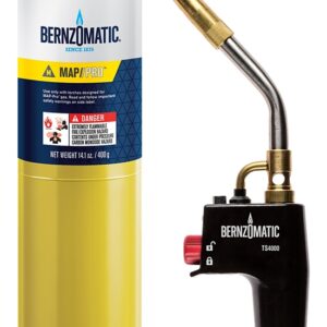 BernzOmatic TS4000ZKC Torch Kit, Includes: TS4000 Torch and 14.1 oz MAP-Pro Cylinder