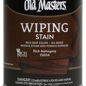 Old Masters 15004 Wiping Stain, Rich Mahogany, Red, Liquid
