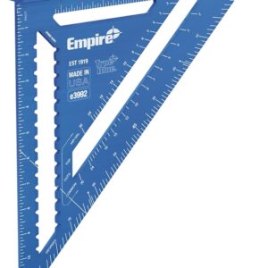 Empire E3992 Rafter Square, 0.13 in Graduation, Aluminum, 12 in L, 11.9 in W