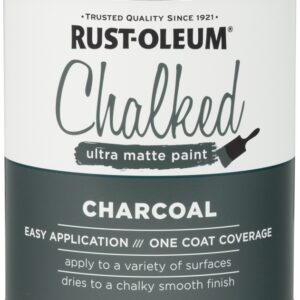 Rust-Oleum 285144 Chalk Paint, Ultra Matte, Charcoal, 30 oz