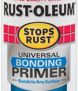 Rust-Oleum 285011 Universal Bonding Primer, White, Flat/Matte, 12 oz
