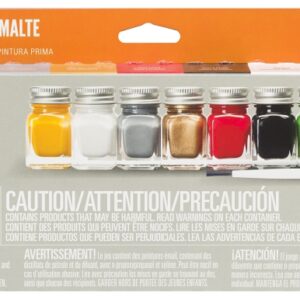 Testors 281231 Enamel Paint Set, 0.25 oz Bottle, Includes: Gloss Yellow, Red, Enamel Paints and (1) Paint Brush and Tray