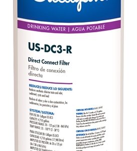 Culligan US-DC3-R Direct Connect Filter, 4750 gal, 1.5 gpm, Advanced Filtration, White