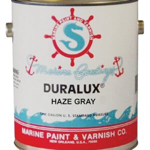 Duralux M731-1 Marine Paint, High-Gloss Sheen, Haze Gray, 1 gal, Can, 400 to 500 sq-ft/gal Coverage Area
