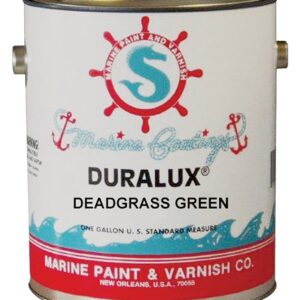 Duralux M745-4 Marine Enamel, Flat, Camouflage Dead Grass Green, 1 qt Can