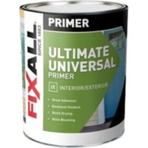 FixALL 50600-4 Primer, 300 to 350 sq-ft/gal Coverage Area, White, 1 qt