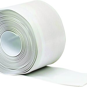 M-D 93203 Wall Base, 20 ft L, 4 in W, Vinyl, White