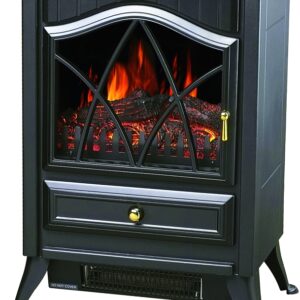 Comfort Glow ES4215 Electric Stove, 120 V, Thermostat Control, Black