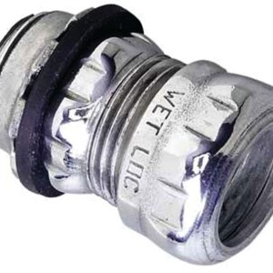Halex 26252 Connector, 3/4 in Compression, Steel, 5/BAG