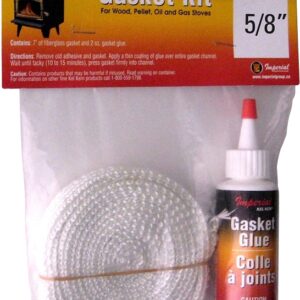 Imperial KK0142 Gasket Tape Kit, 7 ft L, 5/8 in W, Fiberglass