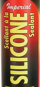 Imperial KK0203 Silicone Sealant, Paste, Clear, 10.3 oz Cartridge
