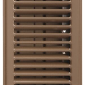 Imperial RG2004 Louvered Floor Register, 10 in L, 4 in W, Steel, Brown, Powder-Coat Painted