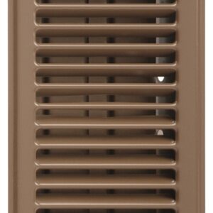 Imperial RG3297 Standard Floor Register, 7-3/4 in W Duct Opening, 3-3/4 in H Duct Opening, Steel, Brown