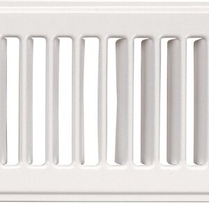 Imperial RG1280A Toe Space Grille, 4 in L, 10 in W, Steel, White