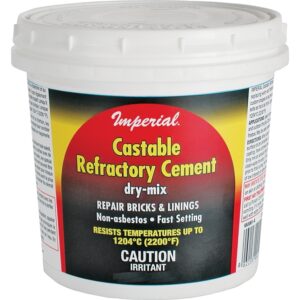 Imperial KK0061 Refractory Cement, Solid, Light Brown, 3 lb Tub