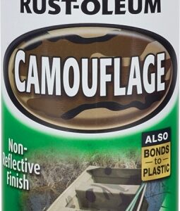 Rust-Oleum 263653 Camouflage Spray Paint, Ultra Flat, Sand, 12 oz, Can