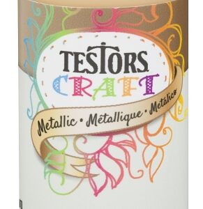 Testors 292496A Acrylic Craft Paint, Metallic, Gold, 2 oz, Bottle