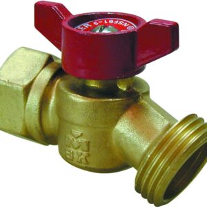 B & K 102-453HN Hose Bibb, 1/2 x 1/2 in Connection, FPT x Male Hose, 125 psi Pressure, Brass Body, Antique