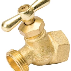 B & K 102-404 Hose Bibb, 3/4 x 3/4 in Connection, FPT x Male Hose, 125 psi Pressure, Brass Body