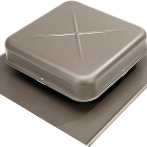 Lomanco LomanCool 550WB Static Roof Vent, 15-3/8 in OAW, 50 sq-in Net Free Ventilating Area, Aluminum, Weathered Bronze