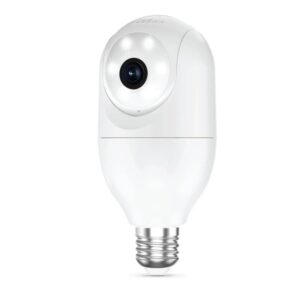 Feit Electric CAM/PAN/WIFI/E26/2K Smart Bulb Camera, 1080 pixel Resolution, Motion Image Sensor, Night Vision: 30 ft, 1 -Camera