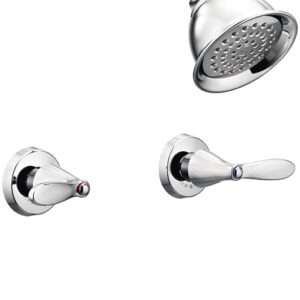 Moen Adler Series 82602 Tub and Shower Set, 1.75 gpm Showerhead, 1 Spray Settings, Diverter Tub Spout, 2-Handle