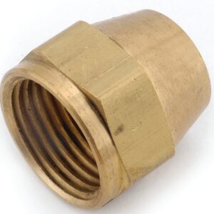 Anderson Metals 754014-05 Short Nut, 5/16 in, Flare, Brass