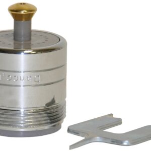 Danco 10490 Faucet Aerator, 15/16-27 x 55/64-27 Push-Fit, Brass, Chrome Plated, 1.5 gpm